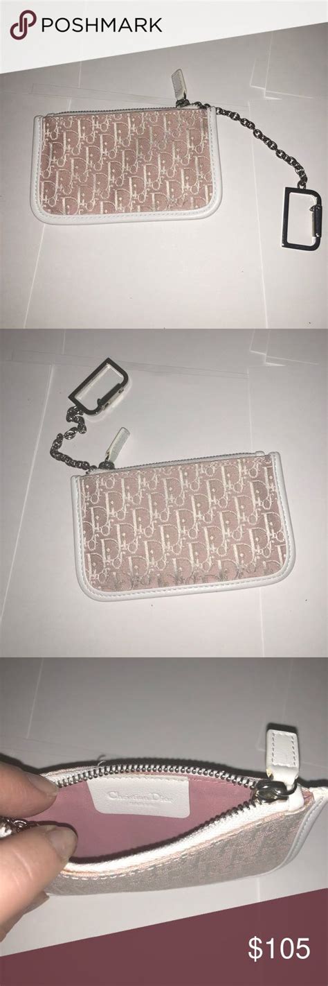 dior wallet pink|christian dior keychain wallet.